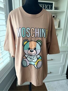 MOSCHINO COUTURE Milano Bear T-Shirt Made in Italy Like New Women’s Size Medium